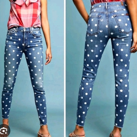 NWT 7 For All Mankind High Waist Ankle Super Skinny - Picture 1 of 7